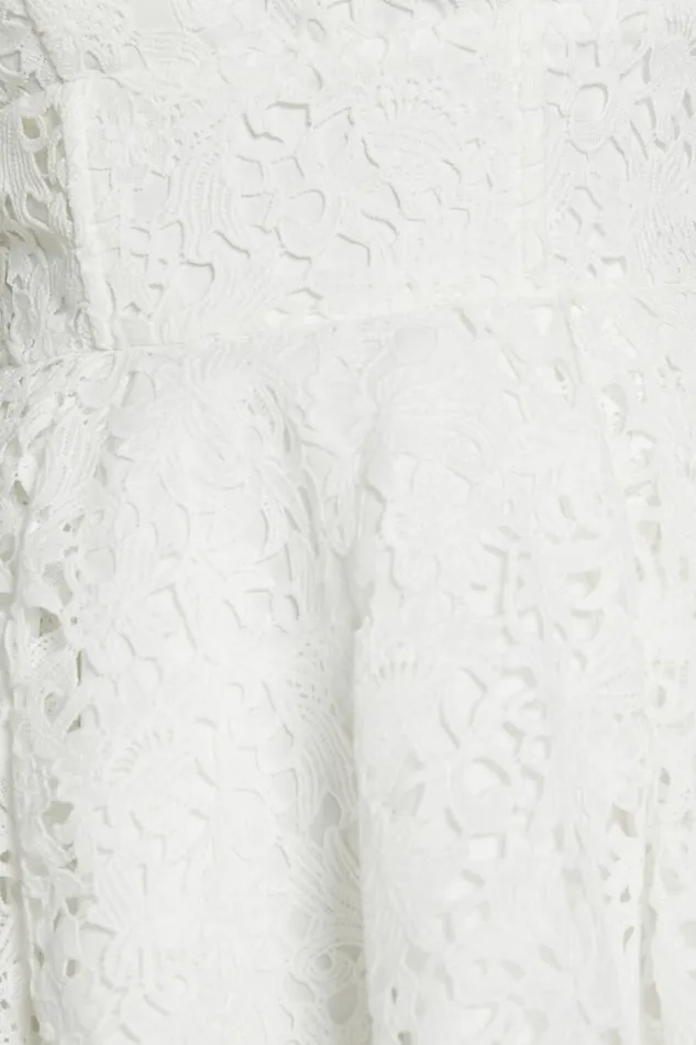 Lilia Mini Dress 8211 Corset Scoop Neck Fit And Flare Dress In White Women Showpo Dresses