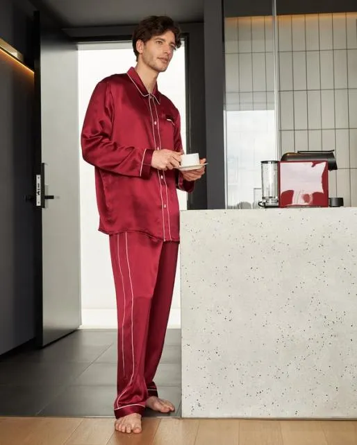 Lilysilk Best Silk Pajamas Mens Real 100 Pure Silk Sleepwear Men Pajamas