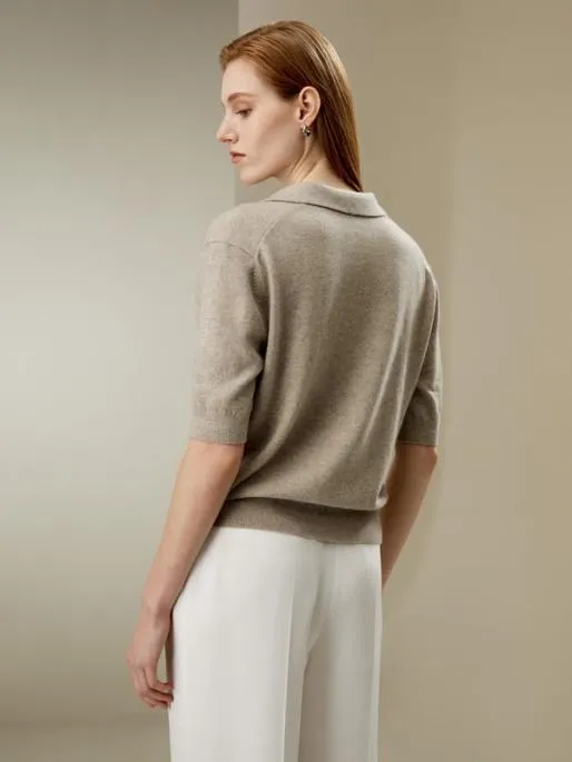 Lilysilk Cashmere Polo Neck Sweater Women Knitwear