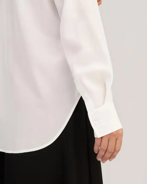 Lilysilk Casual Drop Shoulders Oversize Silk Shirt Women Women Blouses Shirts