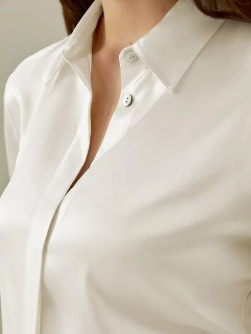 Lilysilk Elegant Silhouette Silk Shirt Women Blouses Shirts
