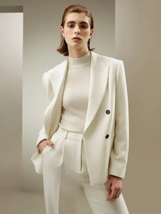 Lilysilk Exquisite SilkWool Blend Business Suit Jacket Women Knitwear