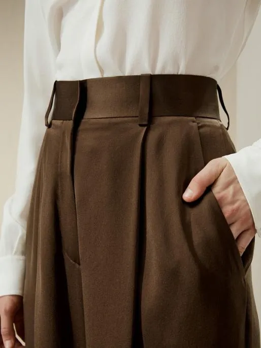 Lilysilk HighWaisted Wide Leg Dense Silk Pants Women Essentials