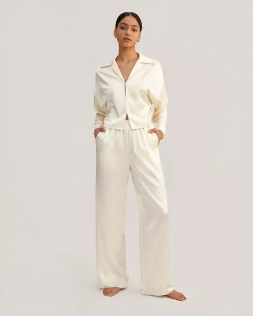 Lilysilk Jasmine Silk Satin Pullover Pajama Set Women Pajamas