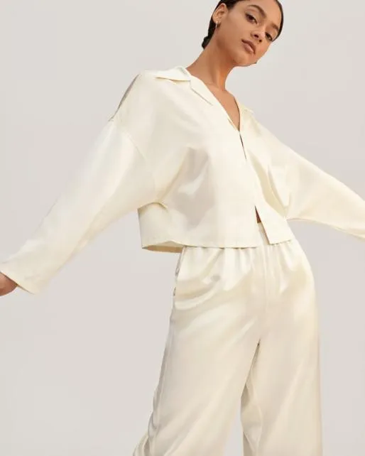 Lilysilk Jasmine Silk Satin Pullover Pajama Set Women Pajamas