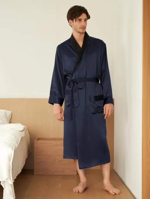 Lilysilk Mens Silk Robe Silk Sleepwear 100 Organic Silk Men Robes