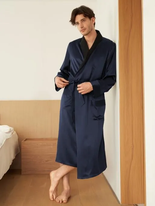 Lilysilk Mens Silk Robe Silk Sleepwear 100 Organic Silk Men Robes