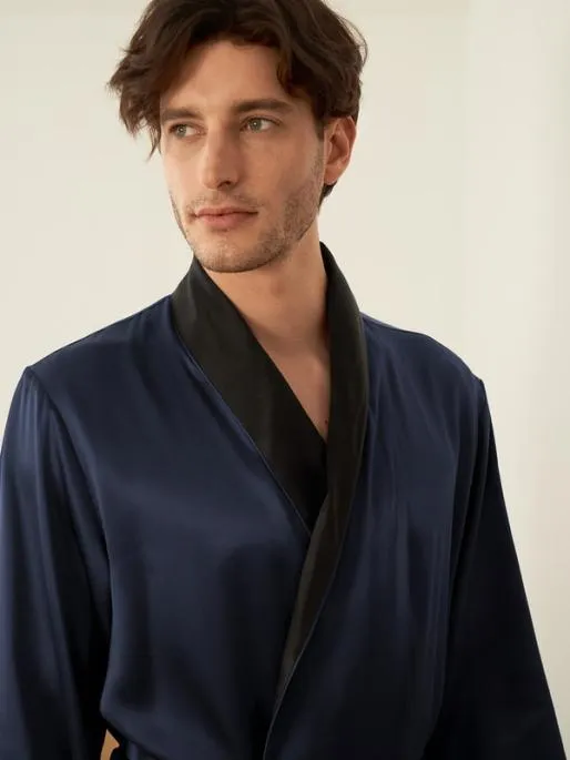 Lilysilk Mens Silk Robe Silk Sleepwear 100 Organic Silk Men Robes