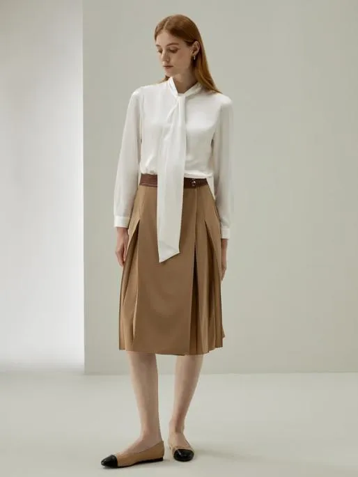 Lilysilk Natural Fabric Bowtie Neck Womens Silk Blouse Women Blouses Shirts