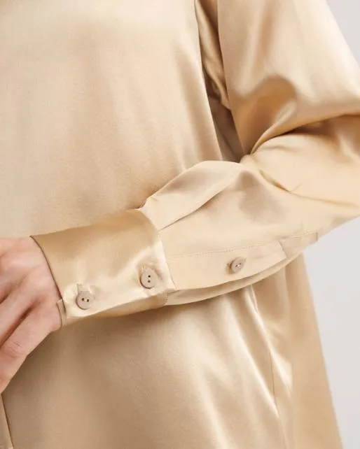 Lilysilk Oversized Silk Shirt For Women 8211 Long Sleeve Women Blouses Shirts