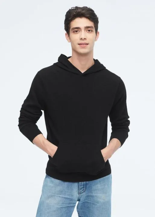 Lilysilk Pure Cashmere Hoodie For Men Men Sweaters