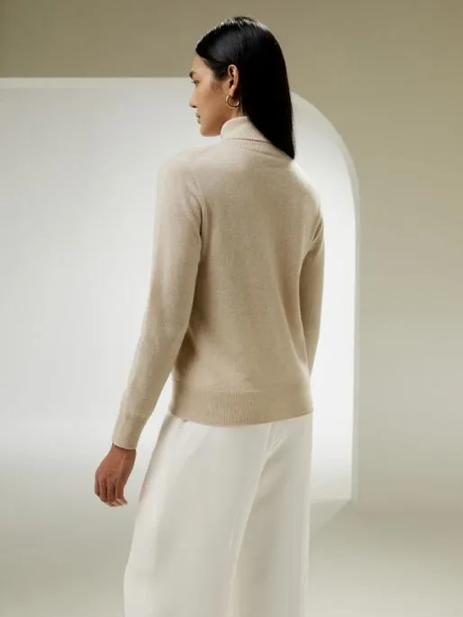 Lilysilk Pure Cashmere Turtleneck Sweater For Women Women Essentials
