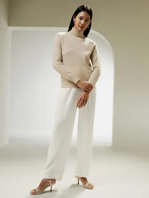 Lilysilk Pure Cashmere Turtleneck Sweater For Women Women Essentials
