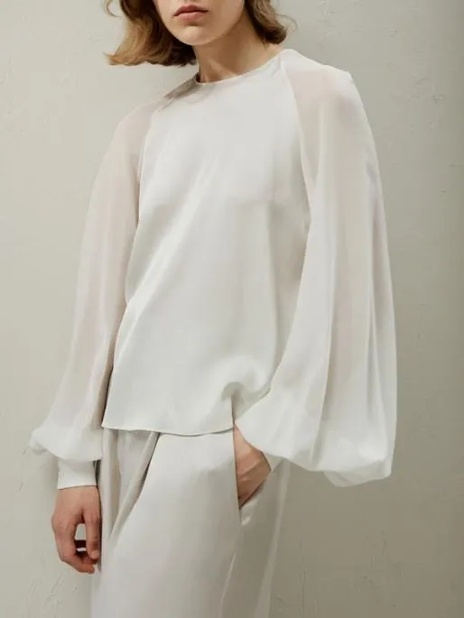 Lilysilk Silk Blouse With Raglan Sleeves Women Blouses Shirts