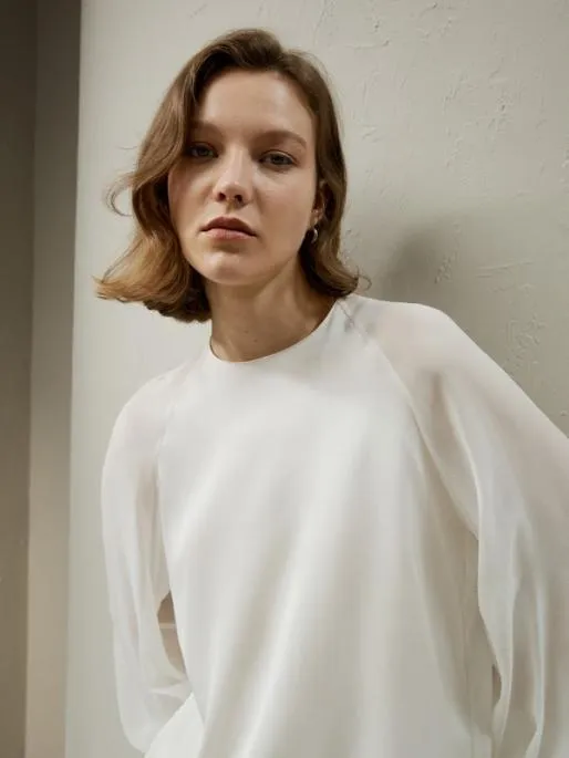 Lilysilk Silk Blouse With Raglan Sleeves Women Blouses Shirts