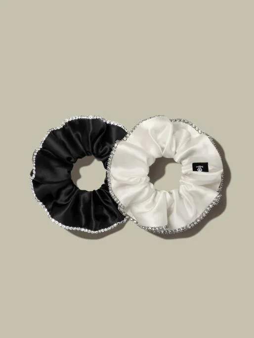Lilysilk Silk Scrunchies With Rhinestones Set Women Silk Scrunchies