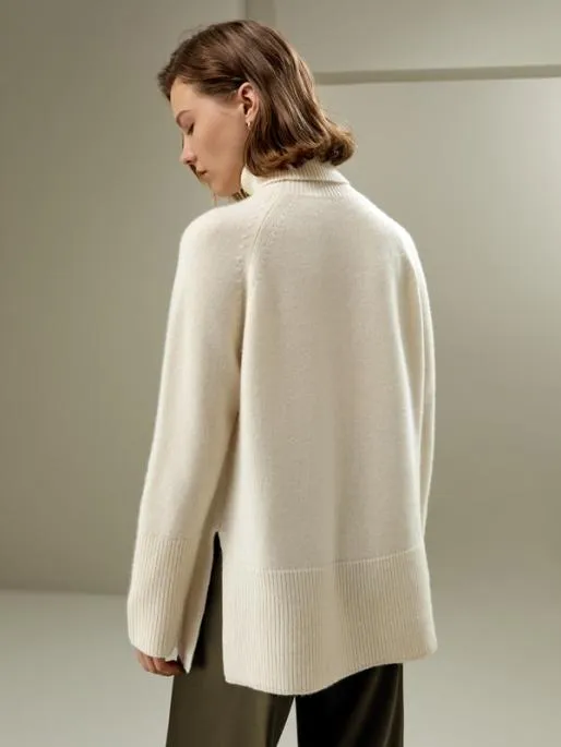 Lilysilk Turtleneck Cashmere Sweater Women Knitwear