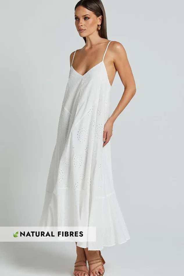 Linalyn Midi Dress 8211 Strappy V Neck Low Back Slip Dress In White Women Showpo Dresses Linalyn Midi Dress 8211 Strappy V Neck Low Back Slip Dress In White Women Showpo Dresses