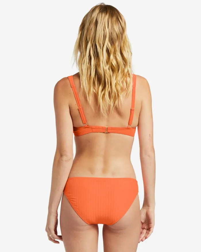 Lined Up Tyler Underwired Bikini Top Poppin Peach Women Billabong Bikinis