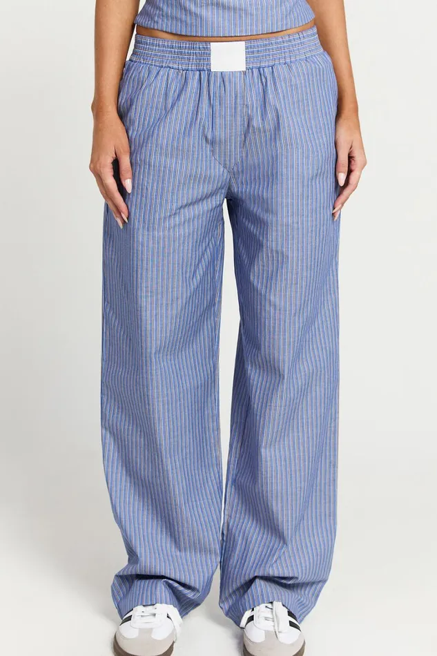 Lioness 8211 Cobain Pants In Navy Stripe Women Showpo Pants