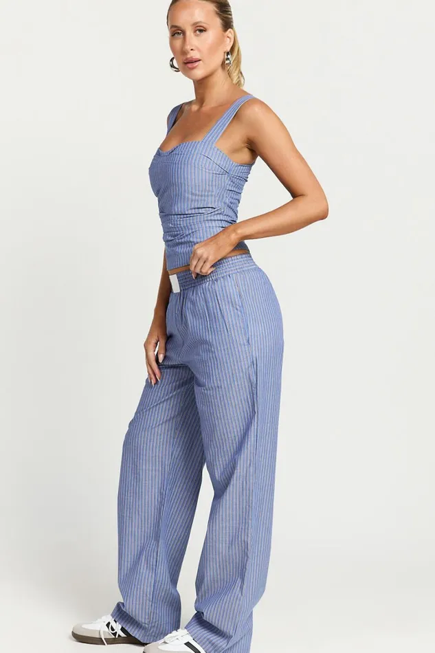 Lioness 8211 Cobain Pants In Navy Stripe Women Showpo Pants