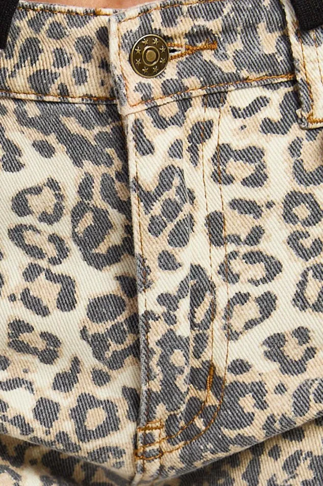 Lioness 8211 Horseshoe Jean In Leopard Fade Women Showpo Jeans