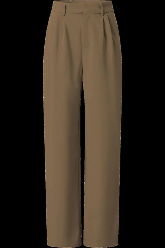 Lorcan Pants 8211 High Waisted Tailored Pants In Olive Women Showpo Suits and Tailoring