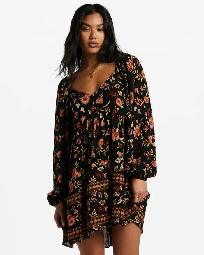Lost Days Moon Dress Multi Women Billabong Mini Dresses