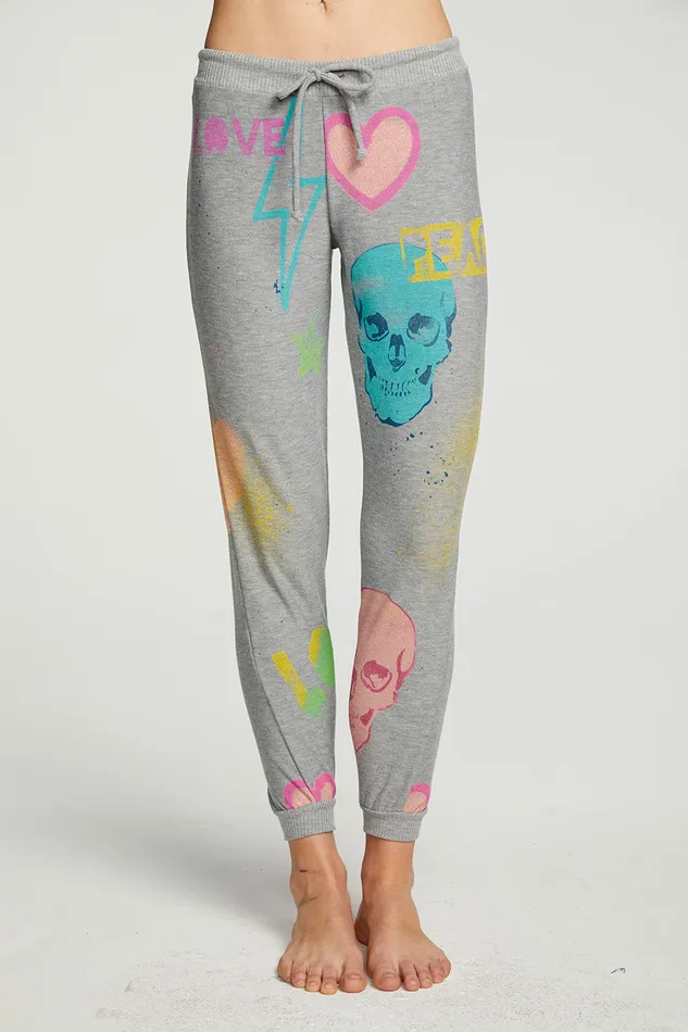 Loungewear Art Mash Up Pants 8211 Chaser Brand Womens