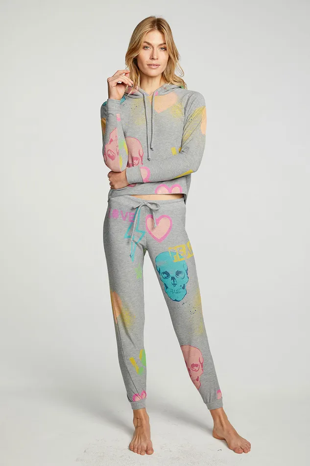 Loungewear Art Mash Up Pants 8211 Chaser Brand Womens