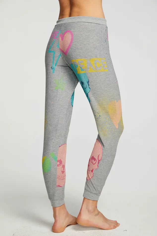 Loungewear Art Mash Up Pants 8211 Chaser Brand Womens