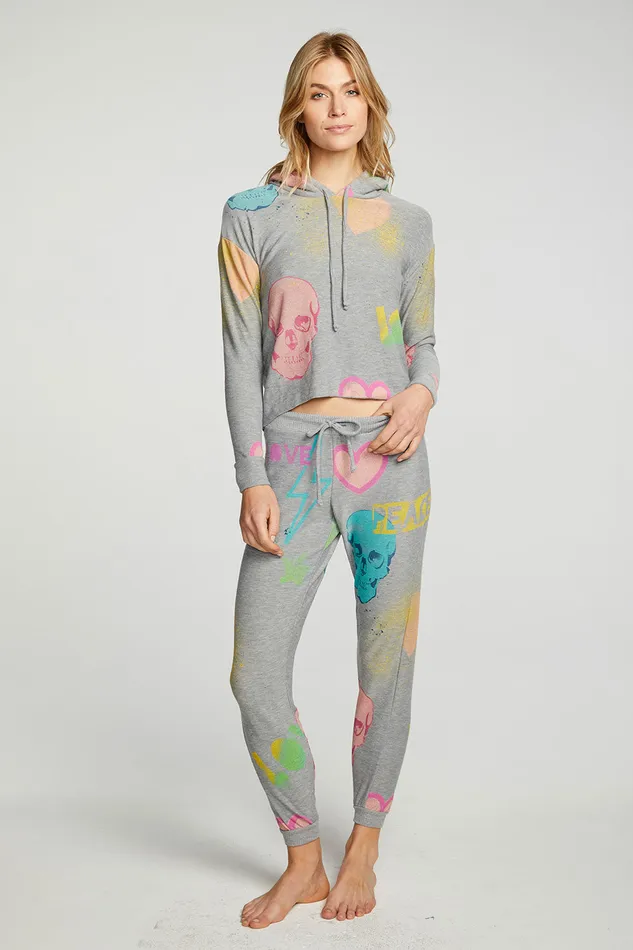 Loungewear Art Mash Up Pants 8211 Chaser Brand Womens