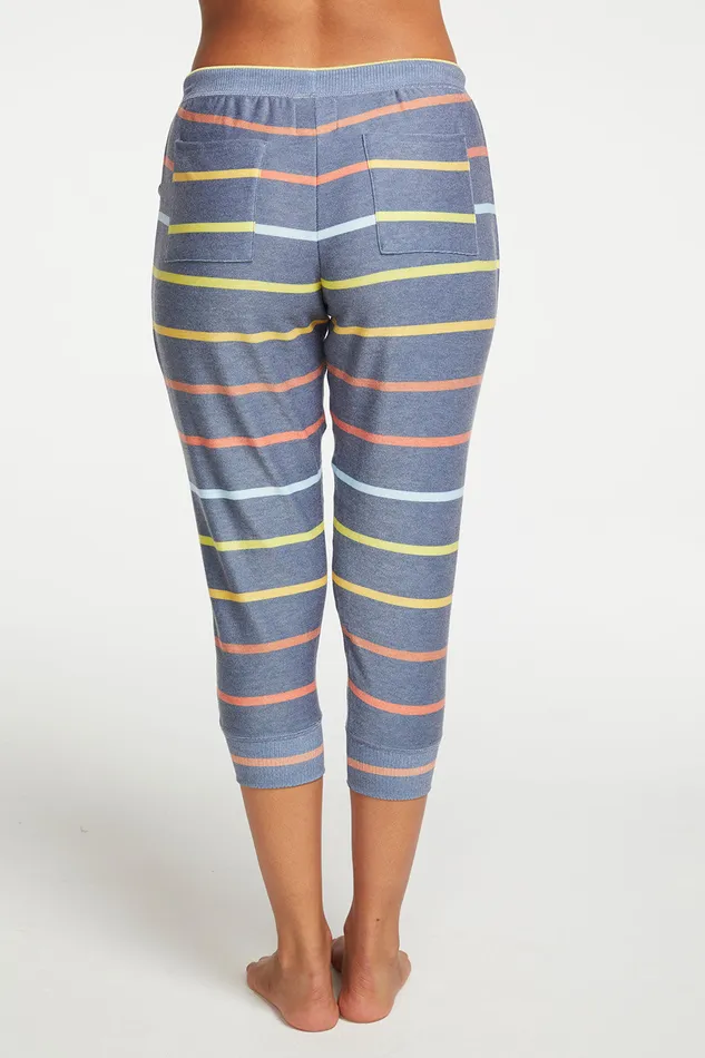 Loungewear Chaser Brand Womens Cozy Knit Cropped Slouchy Jogger with Pockets