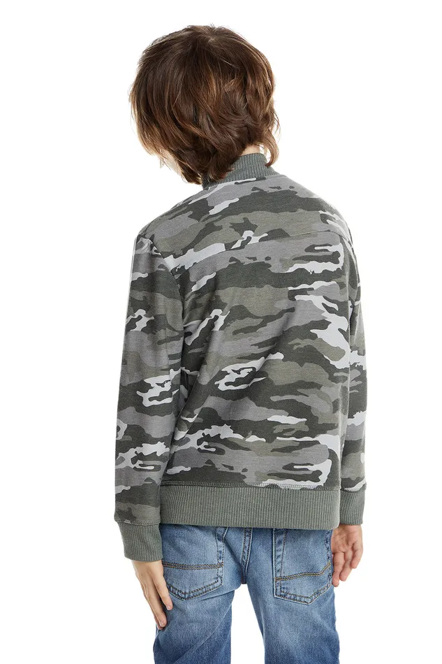 Love Knit Zip Up Mock Neck Jacket with Rib Boys Dresses and Skirts Chaser Brand