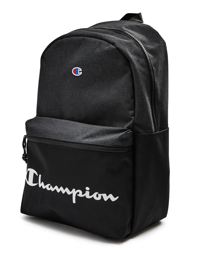 Manuscript Backpack Black MenKidsWomen Champion Bags and Backpacks
