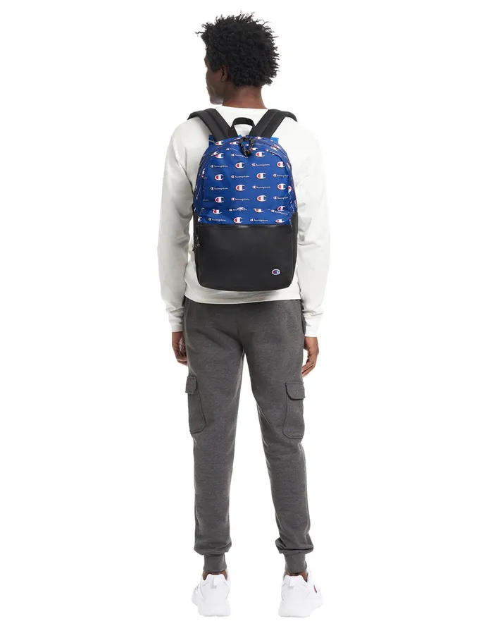 Manuscript Backpack Black MenKidsWomen Champion Bags and Backpacks