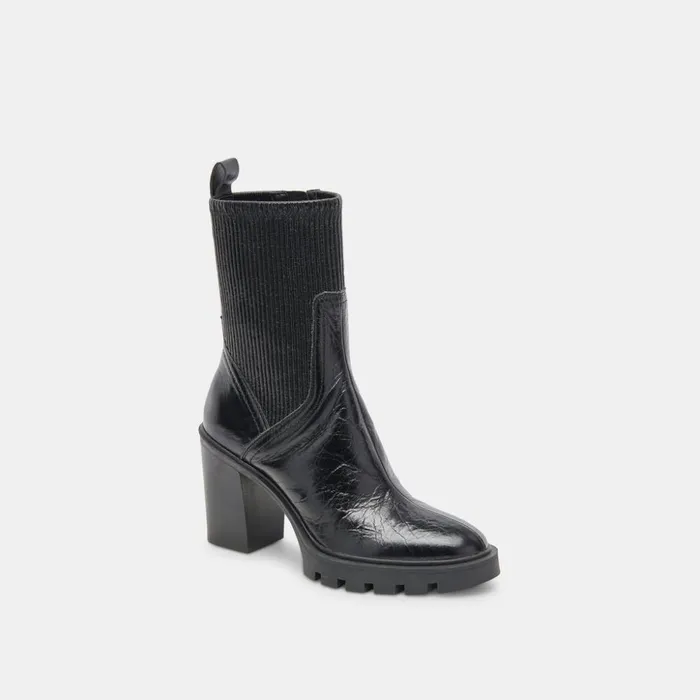 Marni H2O Boots Midnight Crinkle Patent Women Dolce Vita Boots and Booties