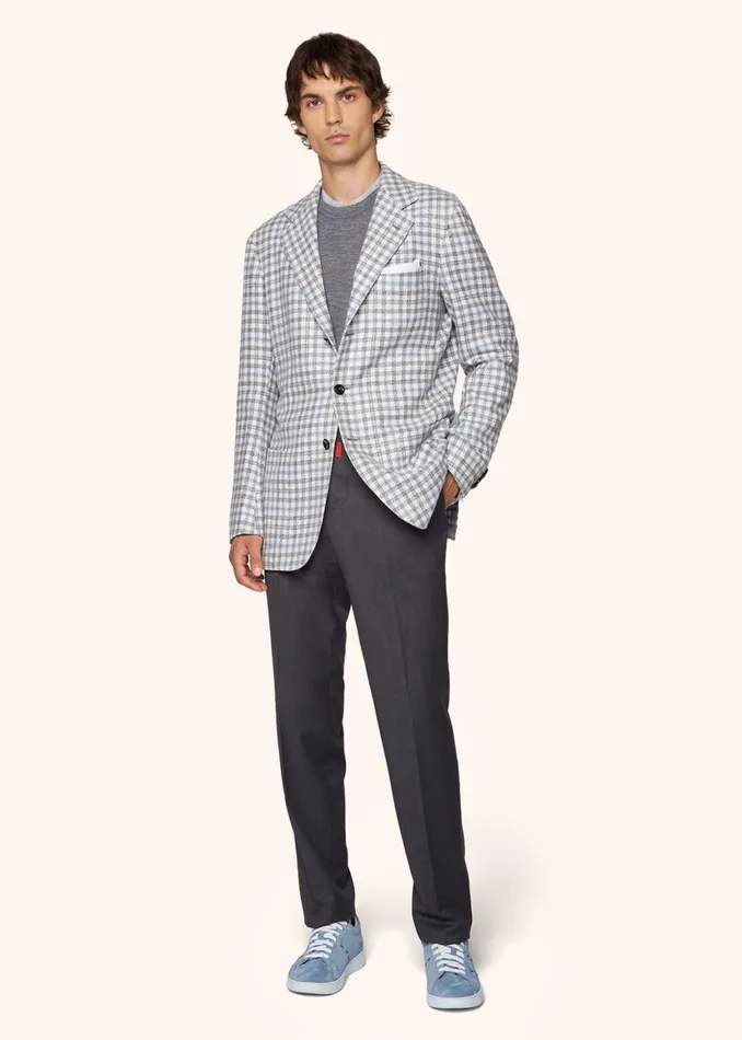MELANGE WOOL TSHIRT Men Kiton Knitwear MELANGE WOOL TSHIRT Men Kiton Knitwear