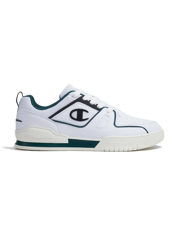 Men039S 3Point Skate Low Shoes Whitegreenblack Men Champion Court