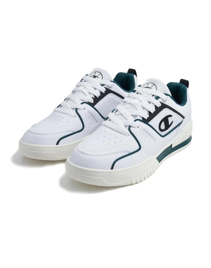 Men039S 3Point Skate Low Shoes Whitegreenblack Men Champion Court