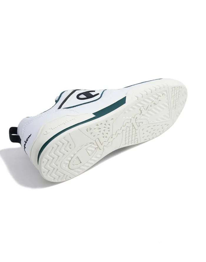 Men039S 3Point Skate Low Shoes Whitegreenblack Men Champion Court