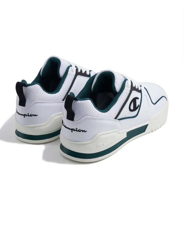 Men039S 3Point Skate Low Shoes Whitegreenblack Men Champion Court