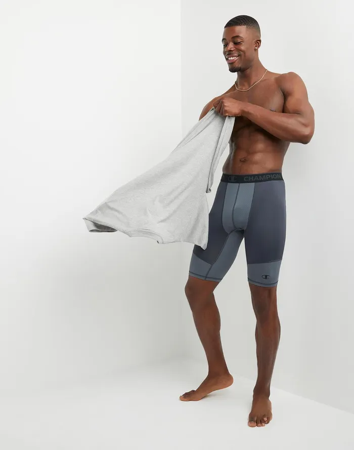 Men039S Compression Shorts 9034 Stealthstormy Night Men Champion Baselayer