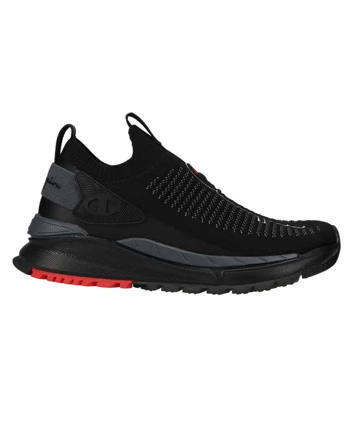 Men039S Reflex Core Knit Shoes Blackstealth Men Champion Running