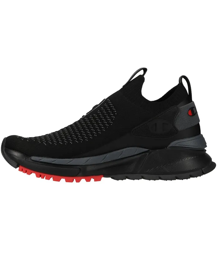 Men039S Reflex Core Knit Shoes Blackstealth Men Champion Running