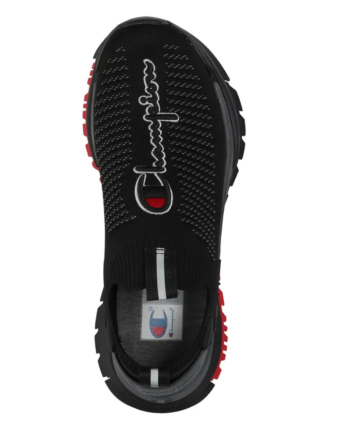 Men039S Reflex Core Knit Shoes Blackstealth Men Champion Running