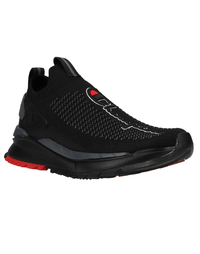 Men039S Reflex Core Knit Shoes Blackstealth Men Champion Running