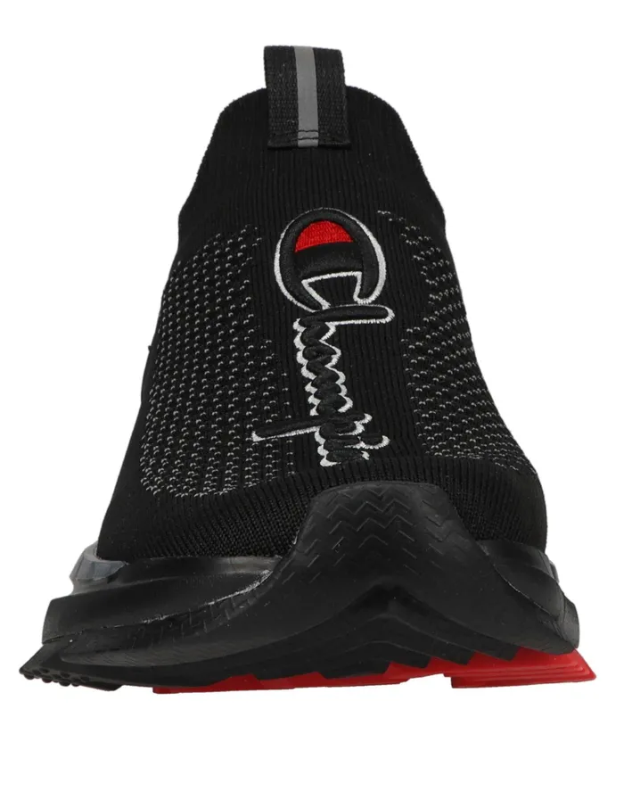 Men039S Reflex Core Knit Shoes Blackstealth Men Champion Running