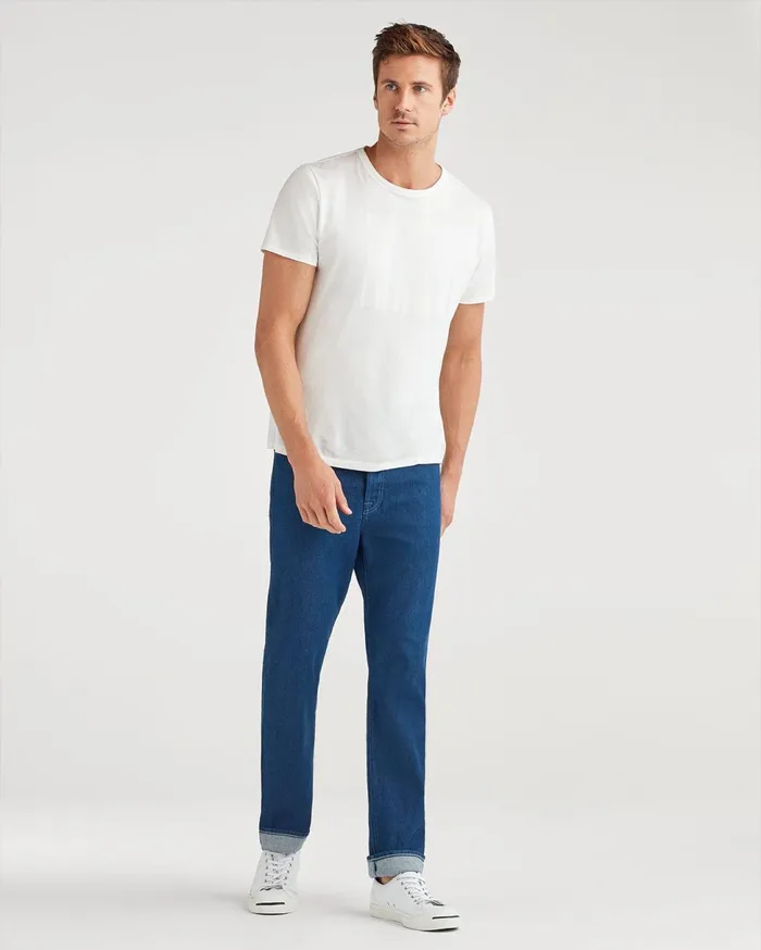 Men 7 For All Mankind Denim Heritage Vintage Straight In Mid Blue