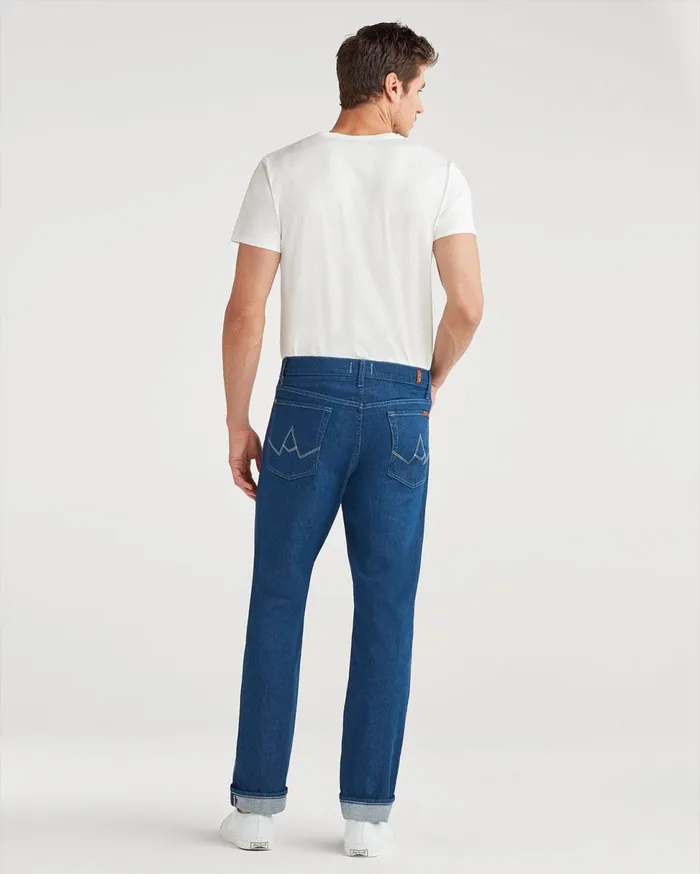 Men 7 For All Mankind Denim Heritage Vintage Straight In Mid Blue